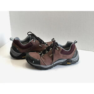Ahnu Montara II Hiking Shoes Women's US 9 Wine Tasting Waterproof Vibram Low Top